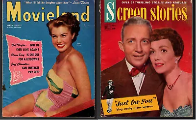 MOVIELAND April 1952 + SCREEN STORIES August 1952 • $15