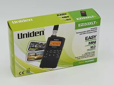 Uniden Bearcat EZI33 XLT PLUS Handheld Air Marine VHF Scanner Receiver Airband • £99.95