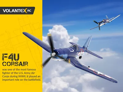 RC Airplane Mini F4U V2 EPP Wingspan 2.4G 4CH 6-Axis Gyro One Key Aerobatics • $91.99