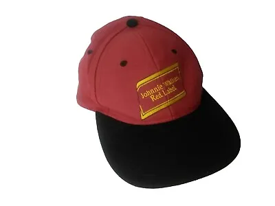 JOHNNIE WALKER Red Label Vintage Cap Red Wool Blend Embroidered Scotch Whisky • $18.50