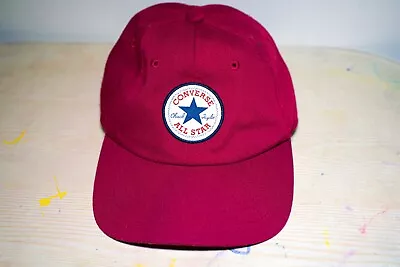 Converse All Star Baseball Cap - Red Adjustable Hat - One Size - 100% Cotton • $15.99