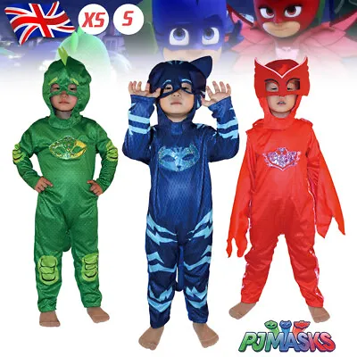 £13.32 • Buy PJ Masks Boys Girls Hero Catboy Gekko Owlette Costume Kids Fancy Childs Dress Up