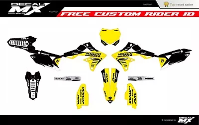 Fits Suzuki RMZ 250 2019 To 2024 RMZ450 2018 To 2024 Graphic Kit Decals Stickers • $128.24