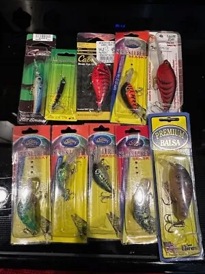 Fishing Lure Lot Vintage Brand New Condition Crankbaits Various Sizes Fresh/salt • $29