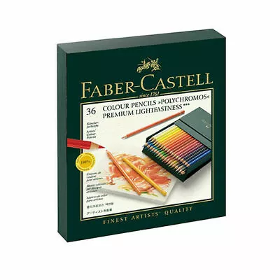 Faber-Castell Polychromos Color Pencils - Gift Box Of 36 (110038) • £67.99