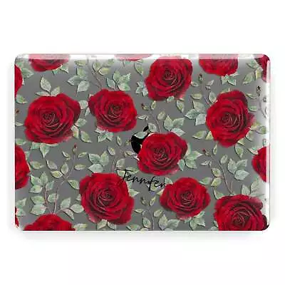 Personalised Red Roses Macbook Case Cover For Pro Air 11 12 13 14 15 16 • £15.99