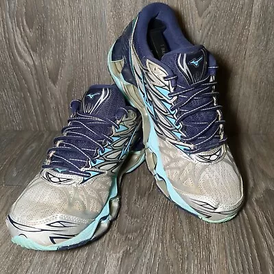 Mizuno Wave Prophecy 7 Women's Size 9 Running Shoes Silver Grey J1GD180031 • $55