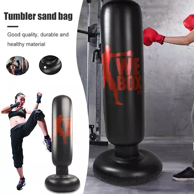 63  Adult Free Standing Punching Bag Boxing Cardio Kickboxing Fitness Training • $16.99