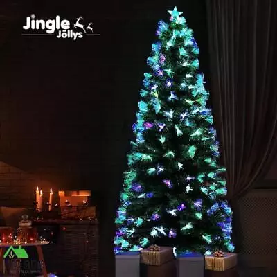 Jingle Jollys 2.1M 7FT LED Christmas Tree Xmas Multi Colour Lights Optic Fibre • $126.90
