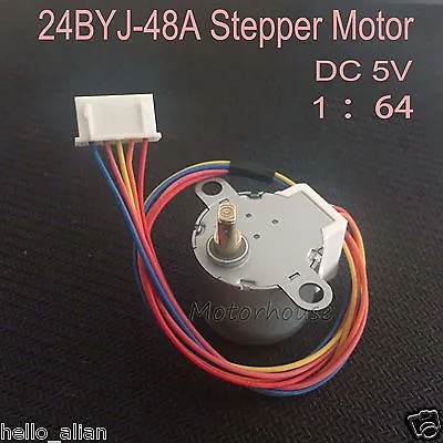 24BYJ48 DC 5V Gear Stepper Motor 4-Phase 5-Wire Micro Reduction Stepper Motor • $3.45