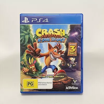 Crash Bandicoot N Sane Trilogy PlayStation 4 Crash Bandicoot N Sane Trilogy PS4 • $38.80