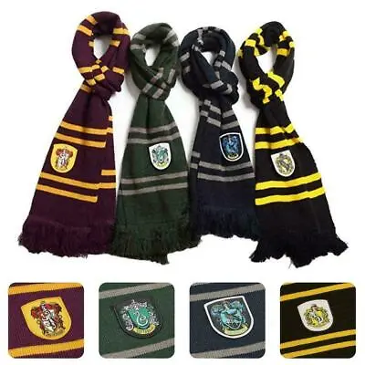 Luxury Wizard Scarf For Harry Potter Cosplay Costume Book Day Gift UK • $11.19