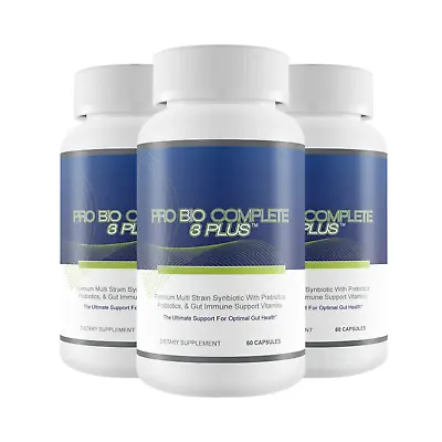 3-Pack Pro Bio Complete 3 Plus-Gut Health Probiotics-Brain Probiotics - 180 Caps • $64.95