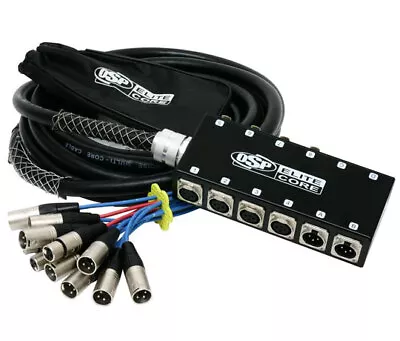 Elite Core 8 X 4 Channel 25' Ft Pro Audio Cable XLR Mic Stage Snake - PS8425 • $164.99