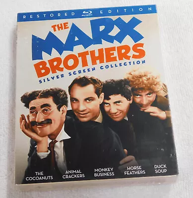 The Marx Brothers Silver Screen Collection Blu-Ray NEW Groucho Chico Harpo Zeppo • $29.88