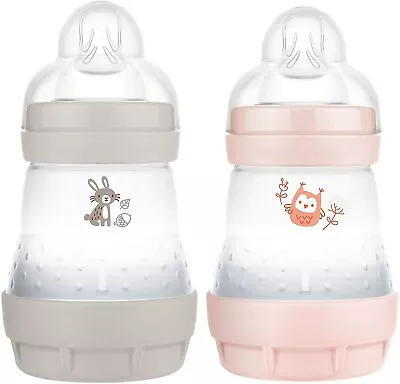 £21.79 • Buy MAM Easy Start / Anti-Colic Baby Bottle Set Of 2 / 160 Ml / 0+ Months,Rabbit/Owl