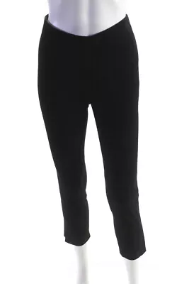 Vince Womens Elastic Waistband Side Slit Suede Leggings Black Size Extra Small • $52.45