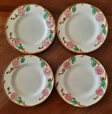 Vintage Metlox Camellia Bread & Butter Appetizer Plates 6 1/4   Calif. Set Of 4 • $21.95