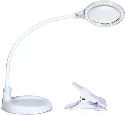 AdjustableLightview Pro Flex 2 In 1 Magnifying Desk Lamp 1.75X Light Magnifier • $53.98