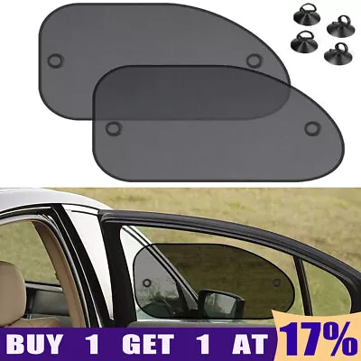 2x Universal Car Sun Mesh Blind Rear Window UV Protector Sun Shade For Baby Kids • £3.19