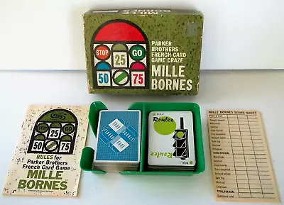 Vtg 1962 Mille Bornes French Card Game Parker Brothers Complete Scorecard Unused • $29.99