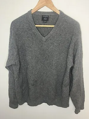 Cashmere Sweater Cashmere By Mercer Street Men’s M Gray Excellent Classy Preppy • $19.99