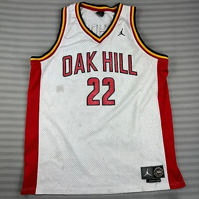 Carmelo Anthony Jersey Mens XXL White Oak Hill Jordan 2002 • $19.95