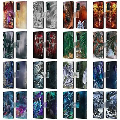 Official Ruth Thompson Dragons Leather Book Wallet Case For Huawei Phones 4 • £17.95