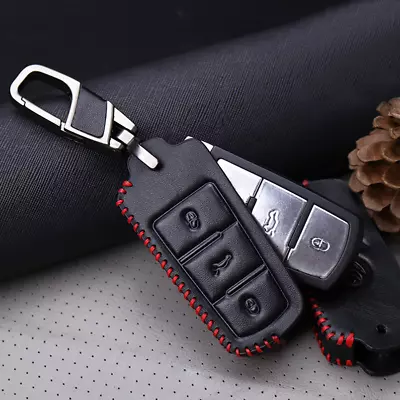 $15.77 • Buy Leather Smart Key Case Cover Fob Holder Skin For Volkswagen VW Passat CC B6 B7 