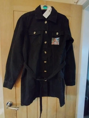 £4 • Buy Ladies Brand New I Saw It First Denim Tortoiseshell Buttoned Short Dress