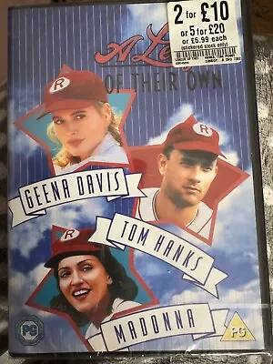 A League Of Their Own [DVD] New SEALED UK Madonna Hanks Davis O’Donnell • £8.99