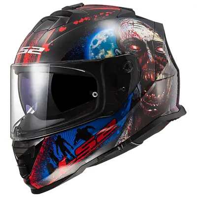 Open Box LS2 Helmets Adult Assault I Heart Brains Motorcy Helmet Black/Glow - XL • $109.99
