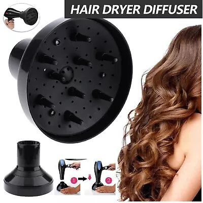 Universal Hairdressing Salon Curly Hair Dryer Blower Hair Dryer Diffuser Home • $18.79