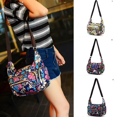 Women Multi Pocket Messenger Cross Body Handbag Ladies Hobo Bags Shoulder Bag ~ • $22.98