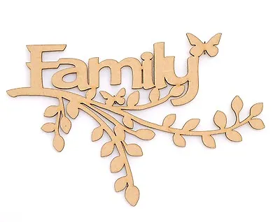 Wooden Family Branch Shape Wall Art Wedding Family Tree Frame Family • £3.80