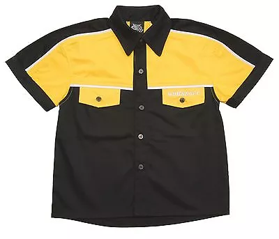 Wulfsport Yellow Pit Shirt Kids Team Race Top Motocross MX Childrens Youth • $7.51