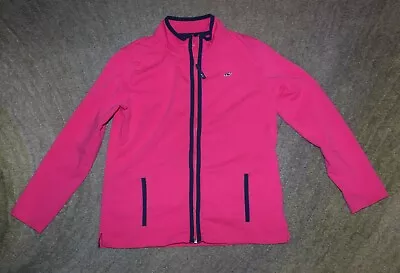 Vineyard Vines Girls Zip Pink Jacket - Size L (14) - EUC • $17.99