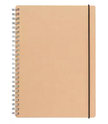 MUJI High-quality Paper Double Ring Notebook Dot Grid With Rubber Closure A5 • $17.99