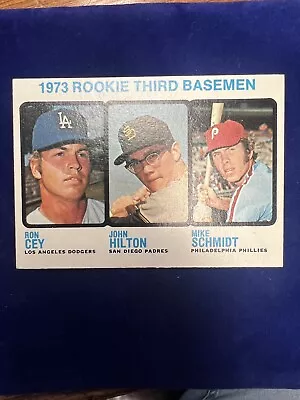 1973 Topps - High # #615 Mike Schmidt Ron Cey John Hilton (RC) • $125.50