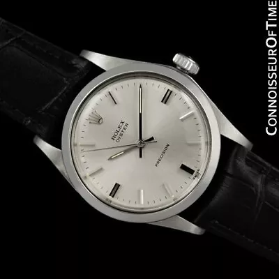 1969 ROLEX OYSTER Vintage Mens SS Steel Watch - Mint With Warranty • $3495