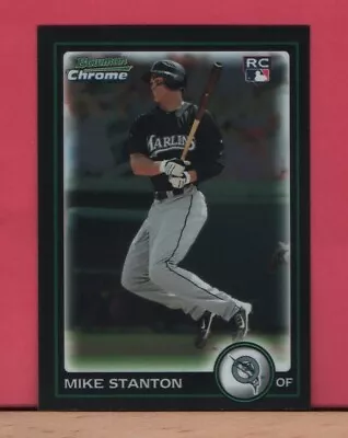 2010 Bowman Chrome - GIANCARLO STANTON - Rookie Card #198 - Mike RC • $0.75