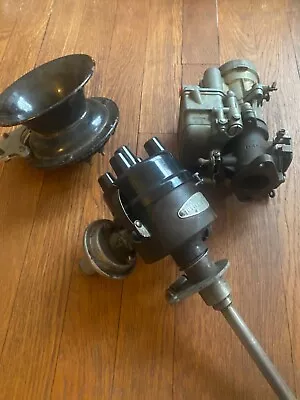 Jeep Early Willys Mb Cj2a Gpw Parts Lot Auto-lite Distributor Horn Carburetor  • $100