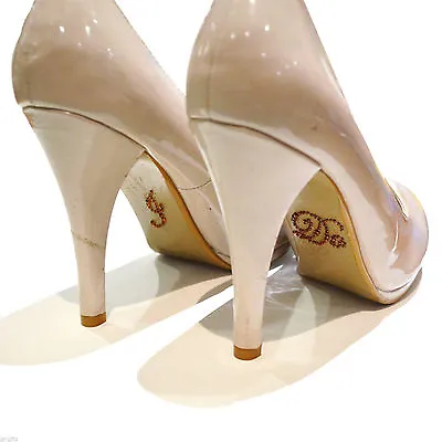 Bronze Crystal I Do Wedding Shoe Sole Sticker XSS28 • £1.99