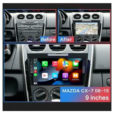 For Mazda CX-7 2008-2012 Car Stereo Radio GPS Navi WiFi Carplay 9 Inc Android 10 • $138.33