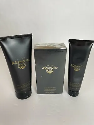 Avon Mesmerize Black Toilette Spray Hair & Body Wash After Shave Conditioner Set • $24.99