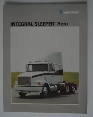 VOLVO WHITEGMC Integral Sleeper Aero Dealer Sheet Brochure - English • $11.04