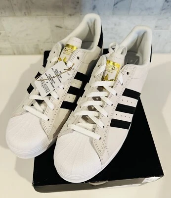 $52 • Buy Adidas Superstar ADV Cloud White/Core Black/Gold Men’s US 13 Brand New FV0322