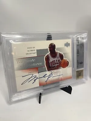 2003 Upper Deck Ultimate Collection Signatures Michael Jordan Auto BGS 9 10 • $10000