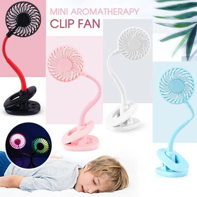 $15.99 • Buy Portable 360° Mini Fan Travel Rechargeable USB Clip On Desk Fans Pram Cot Car AU