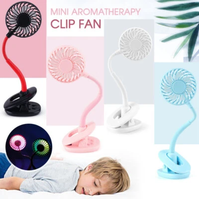 $15.99 • Buy Portable 360° Mini Fan Travel Rechargeable USB Clip On Desk Fans Pram Cot Car AU